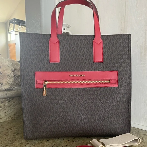 New Mk large tote & long strap ❤️ kenly - Picture 7 of 8